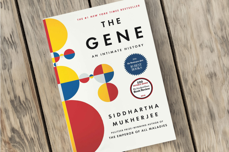 A photo of the book The Gene by Siddhartha Mukherjee